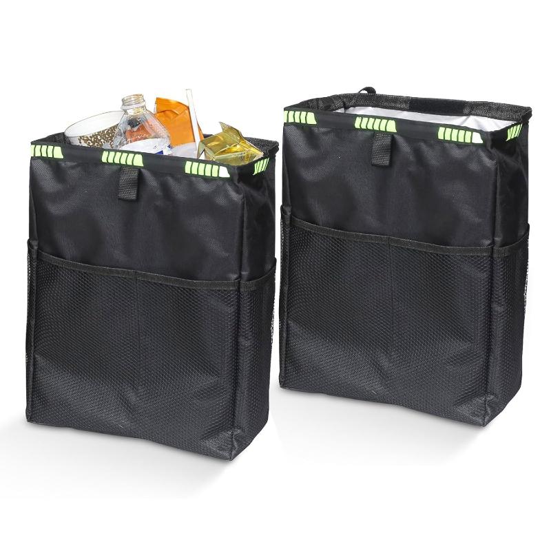 Waterproof Car Trash Can With Lid - Car Trash Can No Drilling Required