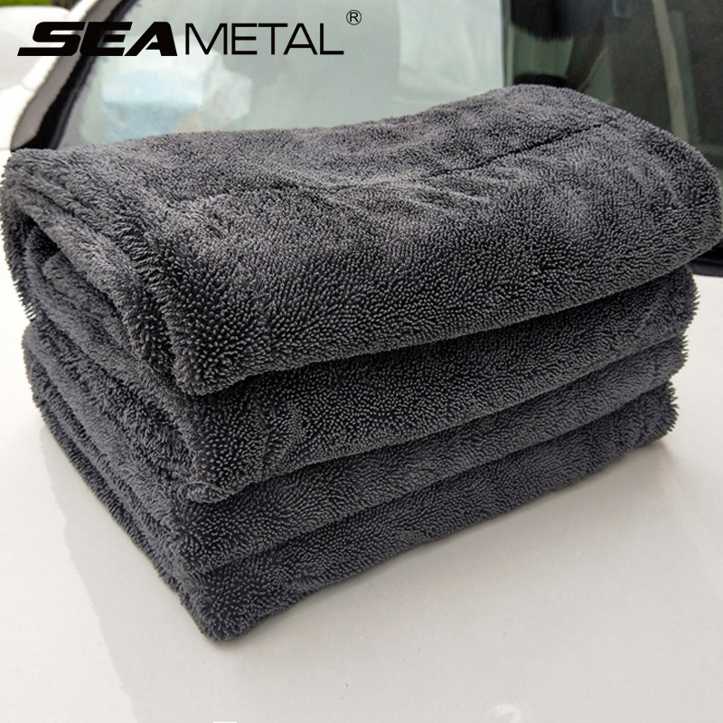 Car Wash Towel 1200GSM Double  - Microfiber Car Drying Towel Super Absorbent review and price