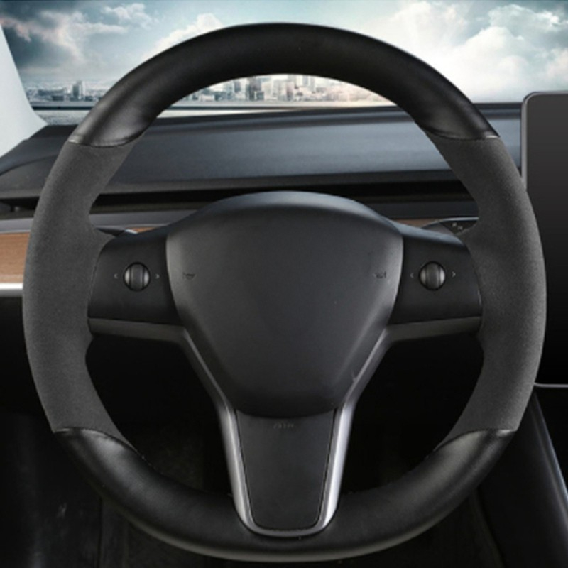 Hand-stitched Anti-Slip Carbon - Car Steering Wheel Cover Anti Slip Breathable review and price