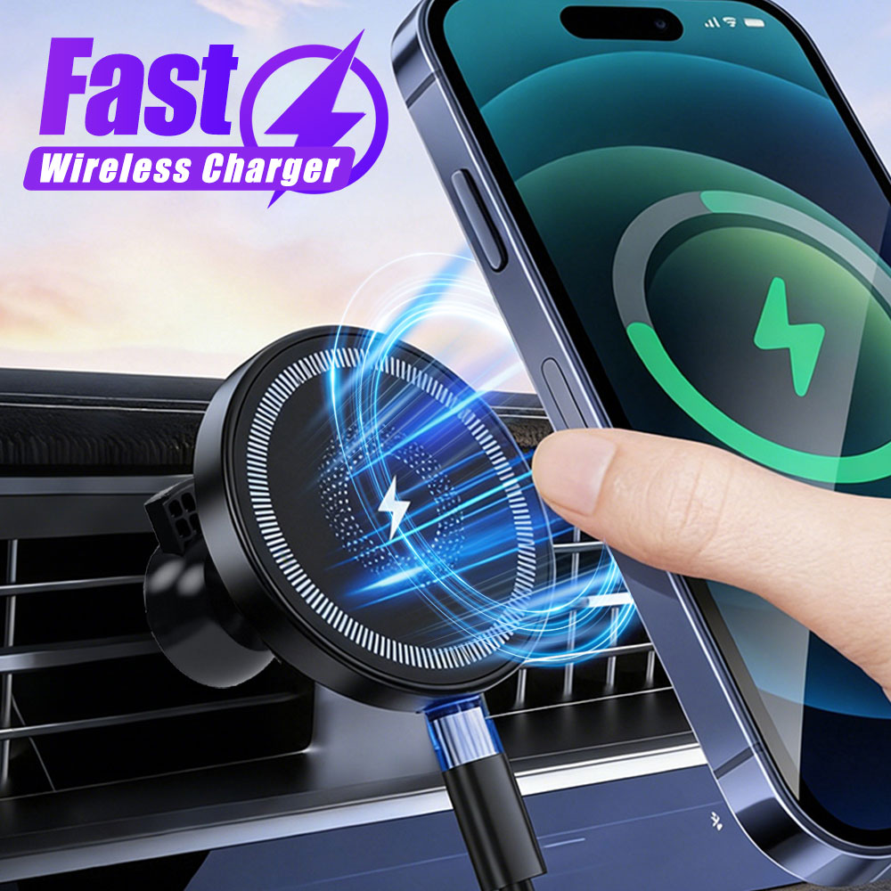 Magnetic Wireless Car Charger  - Magnetic Phone Holder For Car Vent review and price
