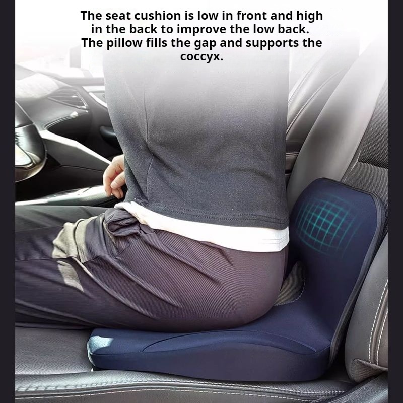 Car Main Driver Seat Booster S - Memory Foam Car Neck Pillow Lumbar Support review and price