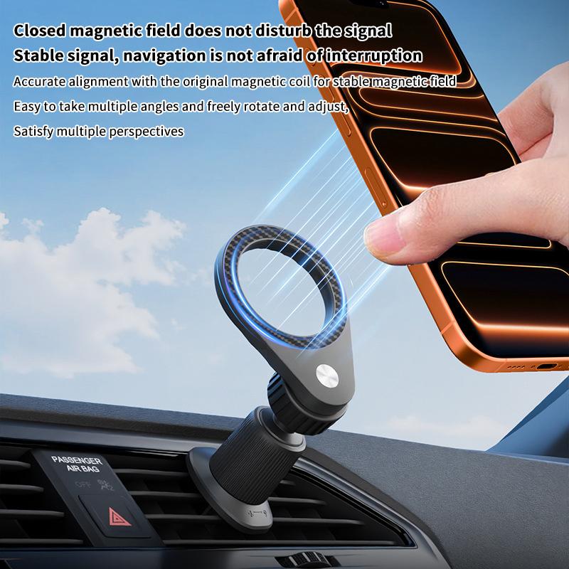 1Pcs Carbon Fiber Magnetic Car - Magnetic Phone Holder For Car Vent review and price