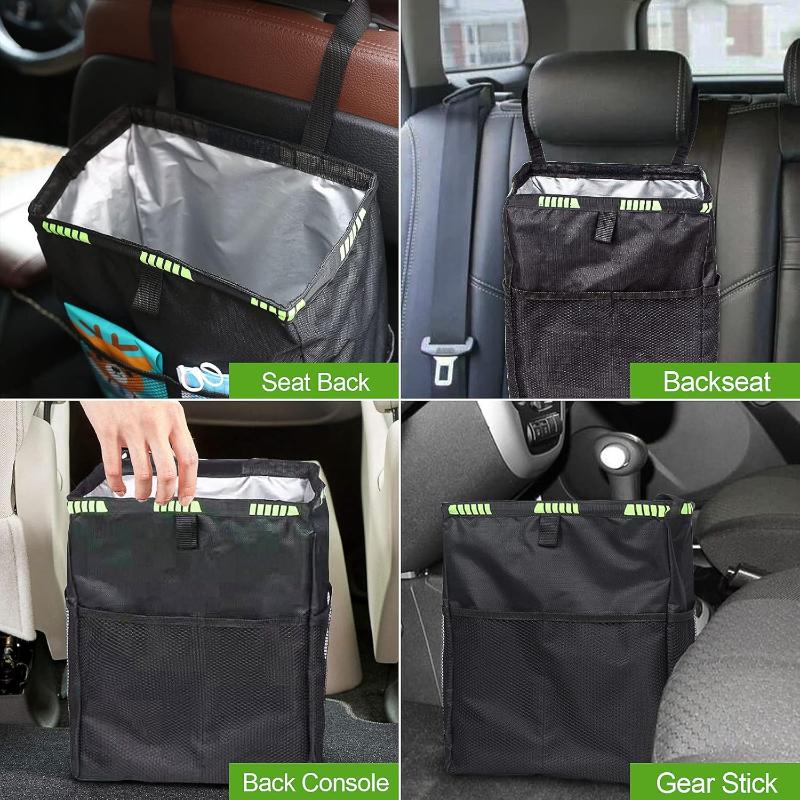 Foldable Car Trash Can With St - Waterproof Car Trash Can With Lid review and price
