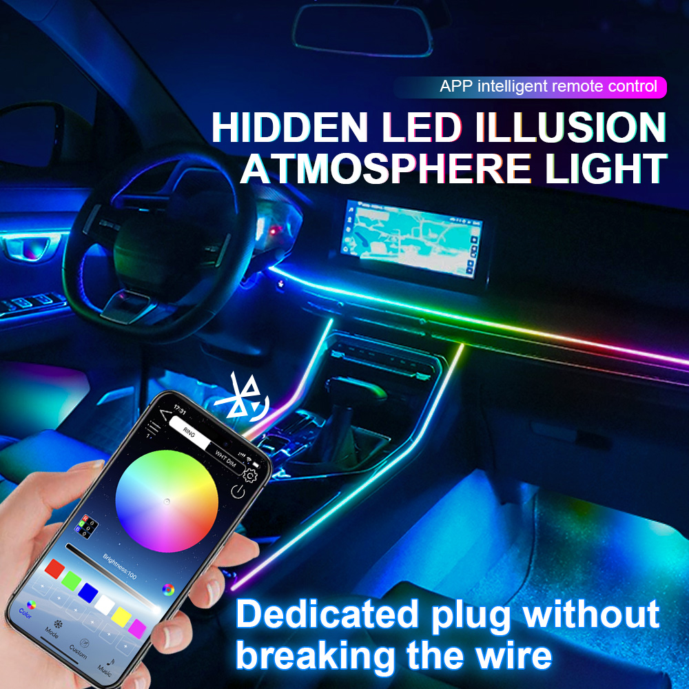 6/10/14/18 in 1 Car Ambient Li - Led Ambient Interior Car Lights App Control review and price