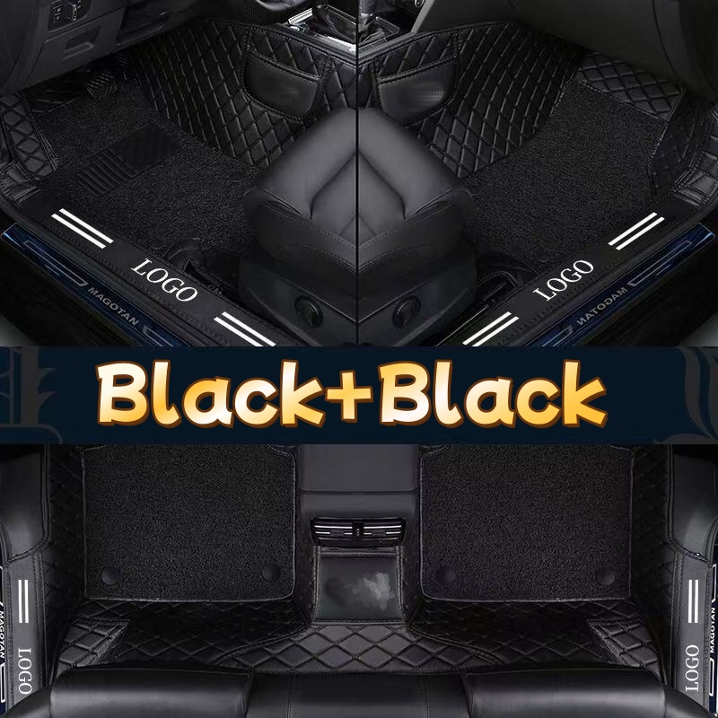 Luxury PVC Leather Full Covera - Car Floor Mats Universal Waterproof Leather review and price