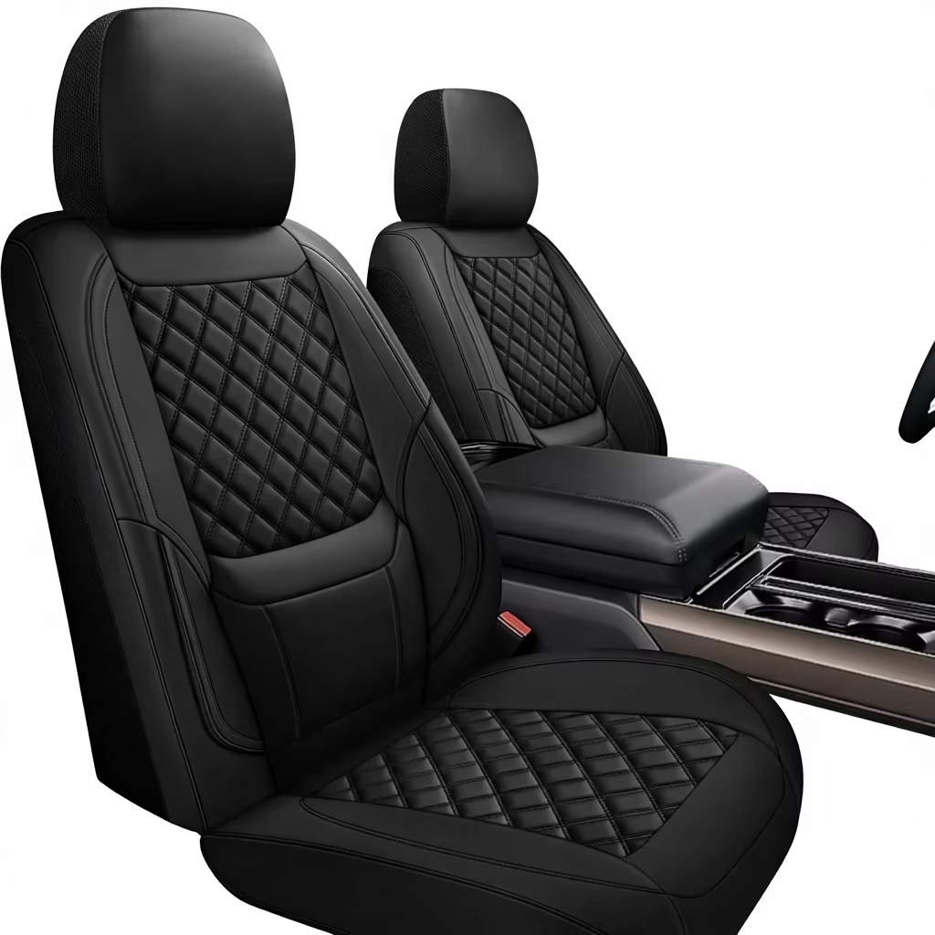 Wholesale Universal Faux Leath - Leather Car Seat Covers Full Set Universal review and price