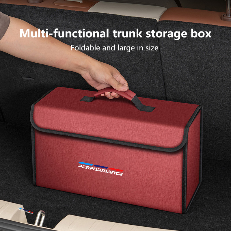 Car Leather Trunk Organizer Fo - Car Trunk Organizer Foldable Storage Box review and price