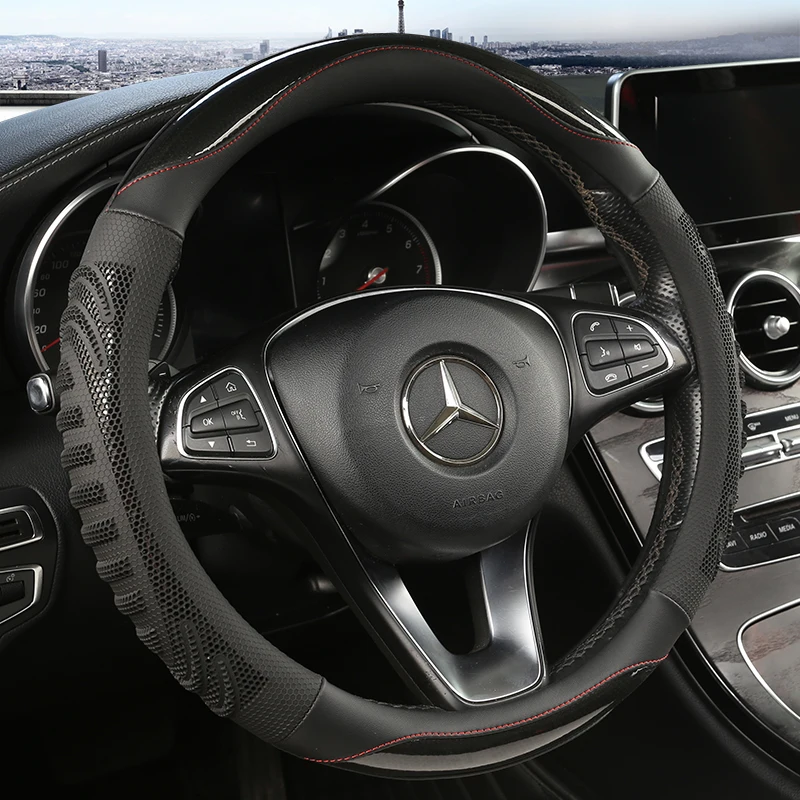 Three-dimensional Honeycomb Ca - Car Steering Wheel Cover Anti Slip Breathable review and price