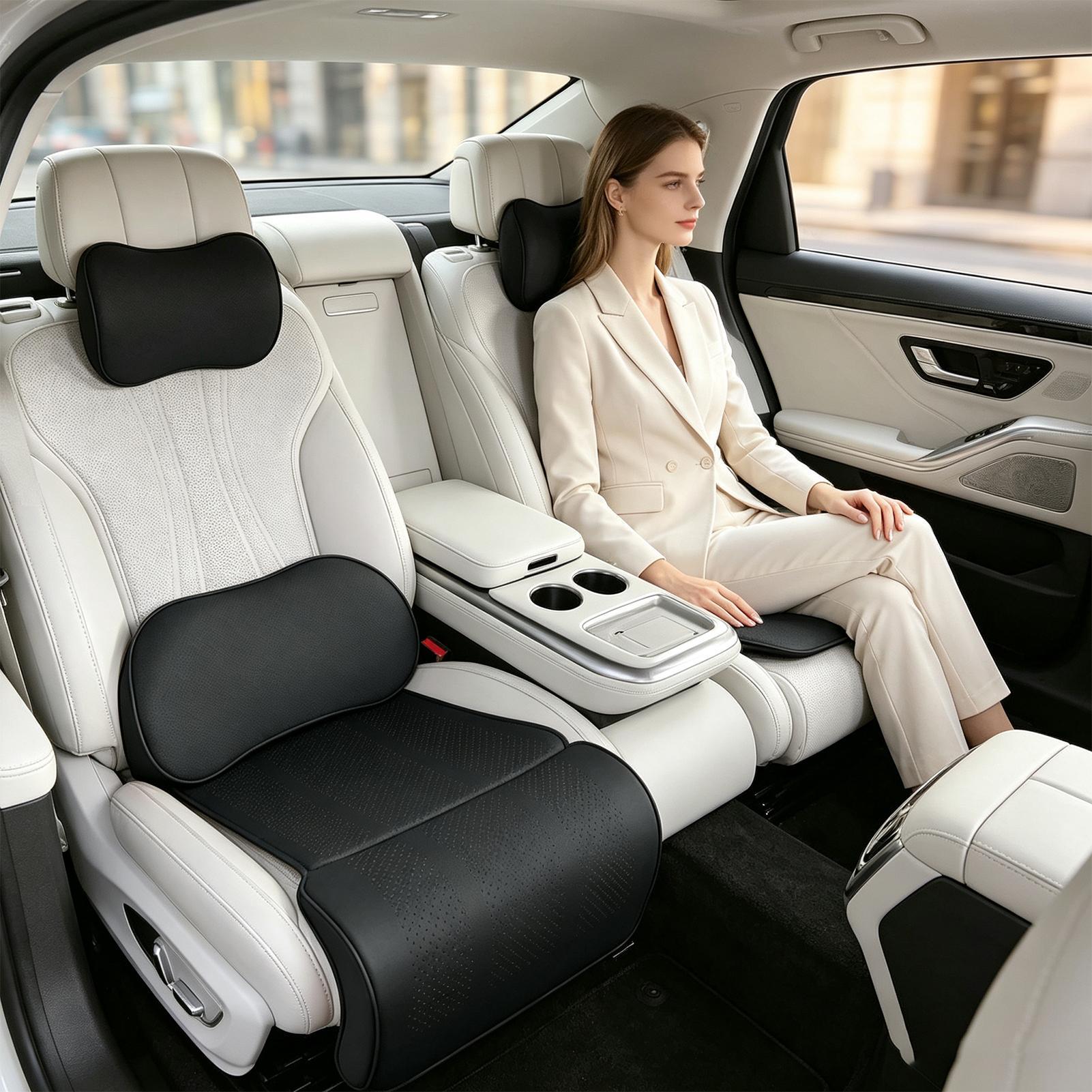 Seat Cushion For Car Ergonomic - Memory Foam Car Neck Pillow Lumbar Support review and price