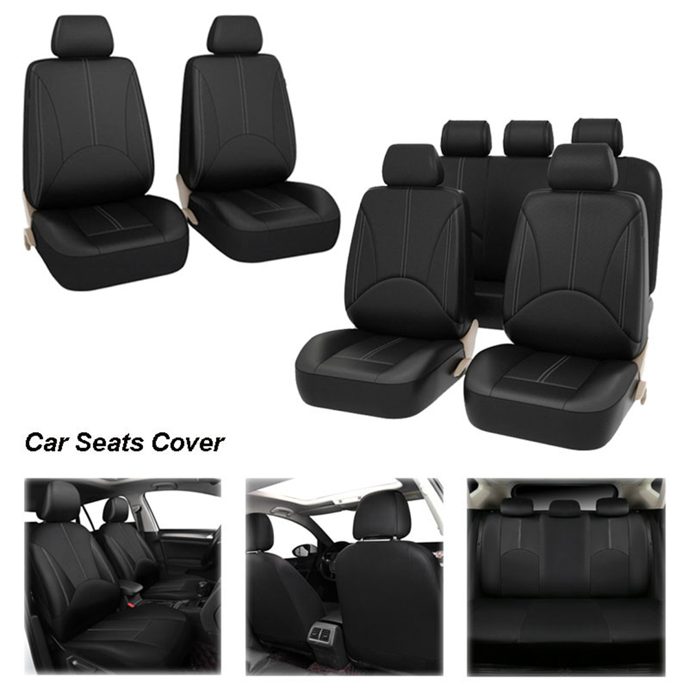 Four Seasons PU Leather Car Se - Leather Car Seat Covers Full Set Universal review and price