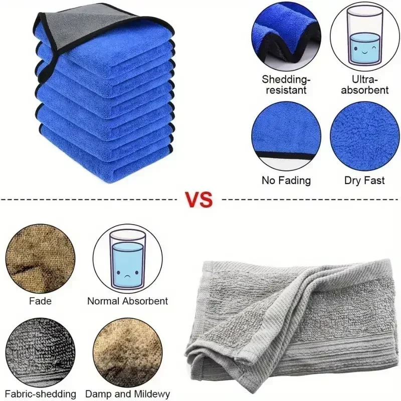Car Wash Towel 1/5pcs Microfib - Microfiber Car Drying Towel Super Absorbent review and price