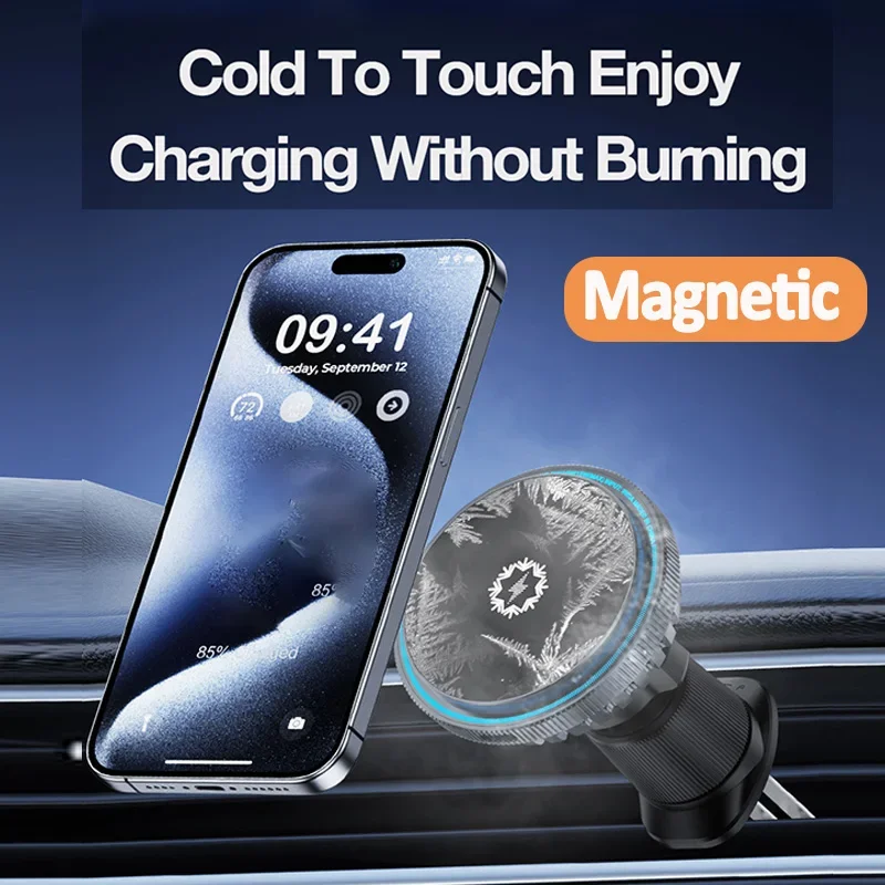 Ice Cooling Magnetic Car Wirel - Magnetic Phone Holder For Car Vent review and price