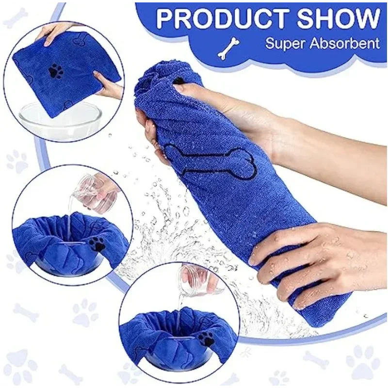 1/2pcs Microfiber Pet Bath Tow - Microfiber Car Drying Towel Super Absorbent review and price