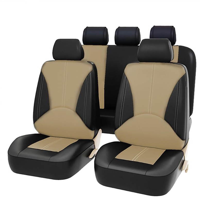 Universal Black PU Leather Car - Leather Car Seat Covers Full Set Universal review and price